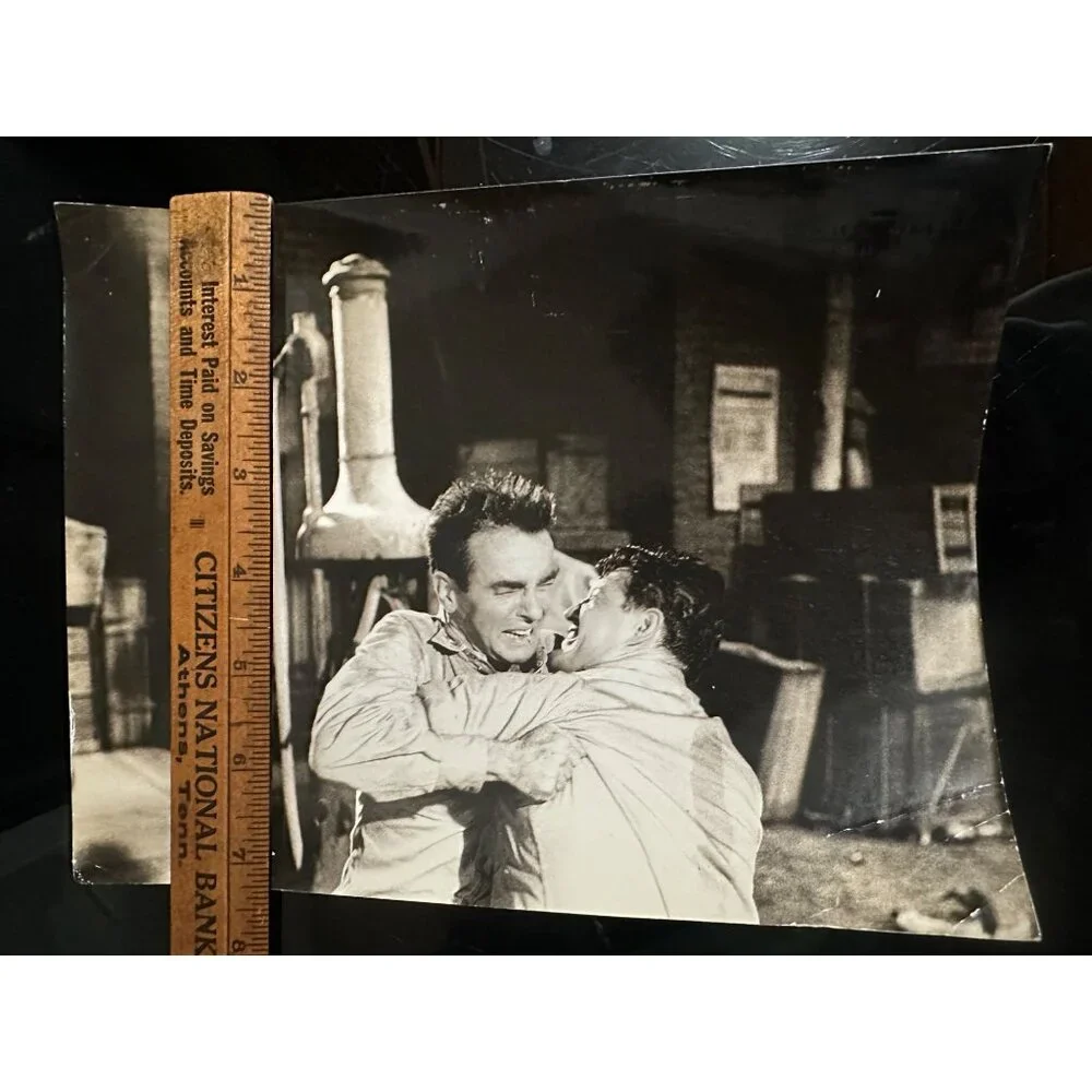 Vintage The Young Lions 1958 Montgomery Clift Fight Scene Movie Still Photo - Picture 5 of 14